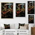 thumbnail image 4 of Designart "Soulful Sounds Of Cuban Music In Green" Cuba Floater Framed Canvas Prints, 4 of 5