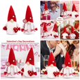 thumbnail image 2 of Valentine's Gift Soft and Charm Faceless Gnome Valentine's Day Gnome Perfect for Tree, Shelf, 2 of 12