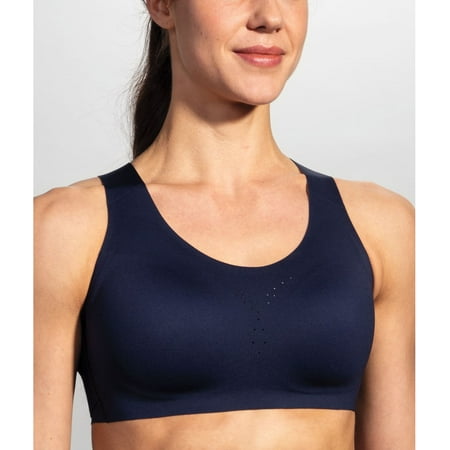 

BROOKS Navy Dare Crossback DriLayer Sports Bra US 30DD/E UK 30DD NWOT