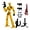 D, variant on 3D Printed Already Assembled Tight Joints Action Figures 13 Robot | Multi Interchangeable Hands & Weapons Flexible Poseable Joint Humanoid Model, Collectors & Game Lovers