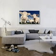 thumbnail image 2 of ARTCANVAS Cows Polka Dots Painting Home decor Canvas Art Print - Size: 40" x 26" (1.50" Deep), 2 of 9