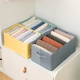thumbnail image 1 of Fiudx Organizador de Cajones para Ropa Interior, Multifuncional, Divisor de Armario Plegable, Diseño Compacto, Tela Resistente, Ideal para Organizar El Hogar, 44 X 28 X 22 Cm., 1 of 7
