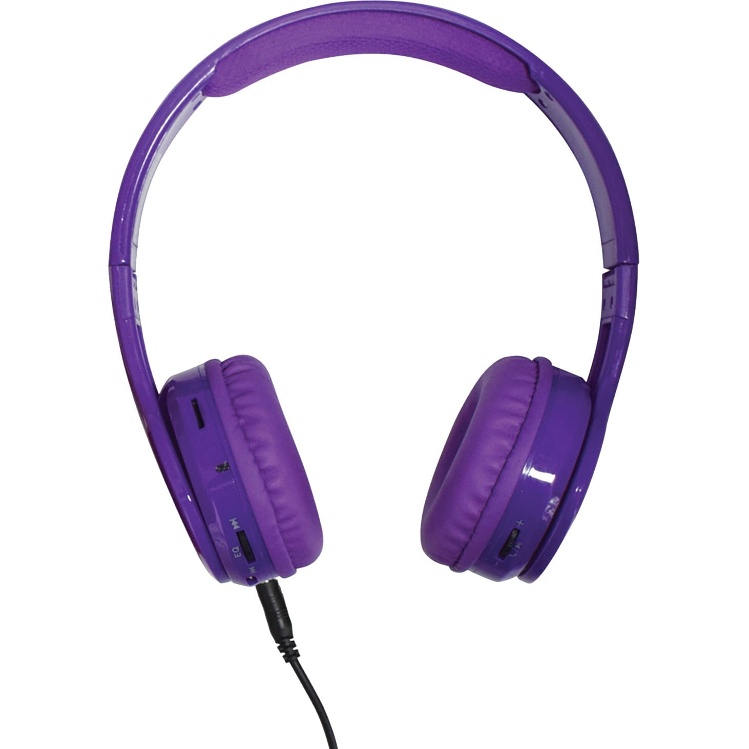 Contixo Kids Headphones, Wireless and Wired Headphones with Built-In Mic and SD Player, Purple