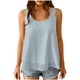 thumbnail image 3 of TaTaai Flattering Ruffle Sleeveless Tank, Women's Boho Chiffon Round Neck Lacing Top, Breathable Summer Style, Ideal for Spring Daily Casual Use Gift, 3 of 8