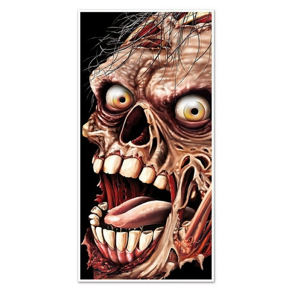 Beistle Club Pack of 12 Halloween Themed Zombie Door Cover Party Decorations 5'