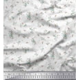 thumbnail image 1 of Soimoi Rayon Crepe Fabric Leaves & Floral Night Wear Decor Fabric Printed Yard 46 Inch Wide, 1 of 1