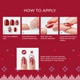 thumbnail image 5 of KISS imPRESS Holiday Press On Nails, ‘Be Merry’, Pink, Short Oval, 30 Count, 5 of 14