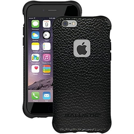 iPhone 6s Case, Ballistic [Urbanite Select] Six-Sided Drop Protection [Black w/Buffalo Leather] 6ft Drop Test Certified Case Reinforced Corner Protective Cover for iPhone 6 / 6s - (UE1667-B22N)