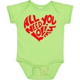 thumbnail image 3 of Inktastic All You Need is Love Red Heart Shape Boys or Girls Baby Bodysuit, 3 of 5