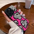 thumbnail image 6 of Love Heart Pink Zebra Print Personalized Silicone Case for Women Girls Compatible with iPhone Case (iPhone 11), 6 of 6