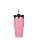 thumbnail image 1 of Vaso de acero inoxidable con aislamiento al vacío y pajita, pulido y brillante, mantiene el calor y el frío. Taza para coche con aislamiento al vacío, color rosa, 20 oz., 1 of 5