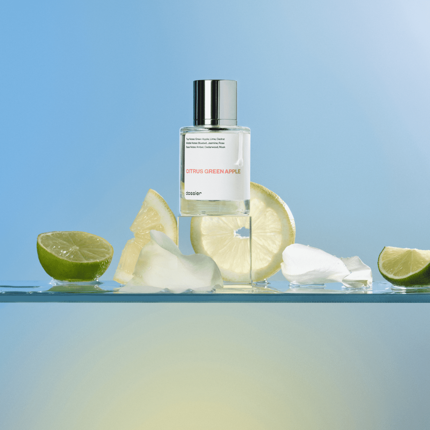 Dossier Citrus Green Apple Eau De Toilette, Inspired by D&Gs Light Blue, Perfume for Women, 1.7 oz