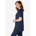thumbnail image 3 of Woman Within Plus Size 7-Day Short-Sleeve Baseball Tunic, 3 of 6
