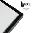 thumbnail image 3 of Creative Mark Illusions Floater Canvas Frame for 1-1/2" Deep Canvases, Black 11x14", Single - Floating Canvas Art Illusion - No Glass or Backing, Gallery Wall Display, Black Interior, 3 of 7