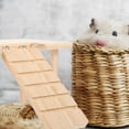 thumbnail image 1 of COMPUKAS Hamster Enclosure Platforms Wooden Ramp Small Hamster Bridge 1 Set, 1 of 7