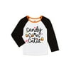 Way To Celebrate Baby & Toddler Girls Halloween Long Sleeve Candy Corn T-Shirt, Sizes 12M-5T