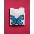 thumbnail image 3 of Cute Blue Butterfly. Sweatshirt Women -GoatDeals Designs, Female 3X-Large, 3 of 4