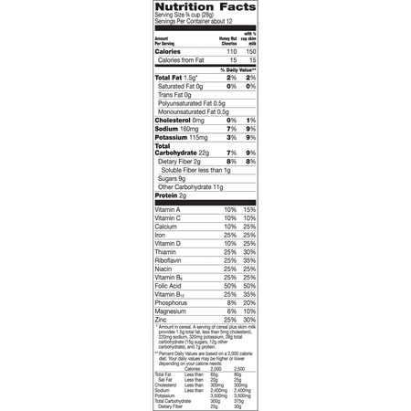 Honey Nut Cheerios Gluten Free Cereal, 12.25 oz