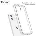 thumbnail image 3 of TOOSCI Cell Phone Case for iPhone 12, Designed Clear Not Yellowing, Shockproof Inner Soft Phone Case for iPhone 12 6.1-Inch, 3 of 7