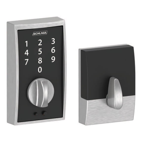 BE375CEN626 12-321 10-116 Century Touch Keyless Deadbolt - Satin Chrome