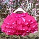 thumbnail image 5 of Falda de niña de color liso de malla con cintura elástica y lazo para deportes de ocio, falda de poliéster para niña, 5 of 6