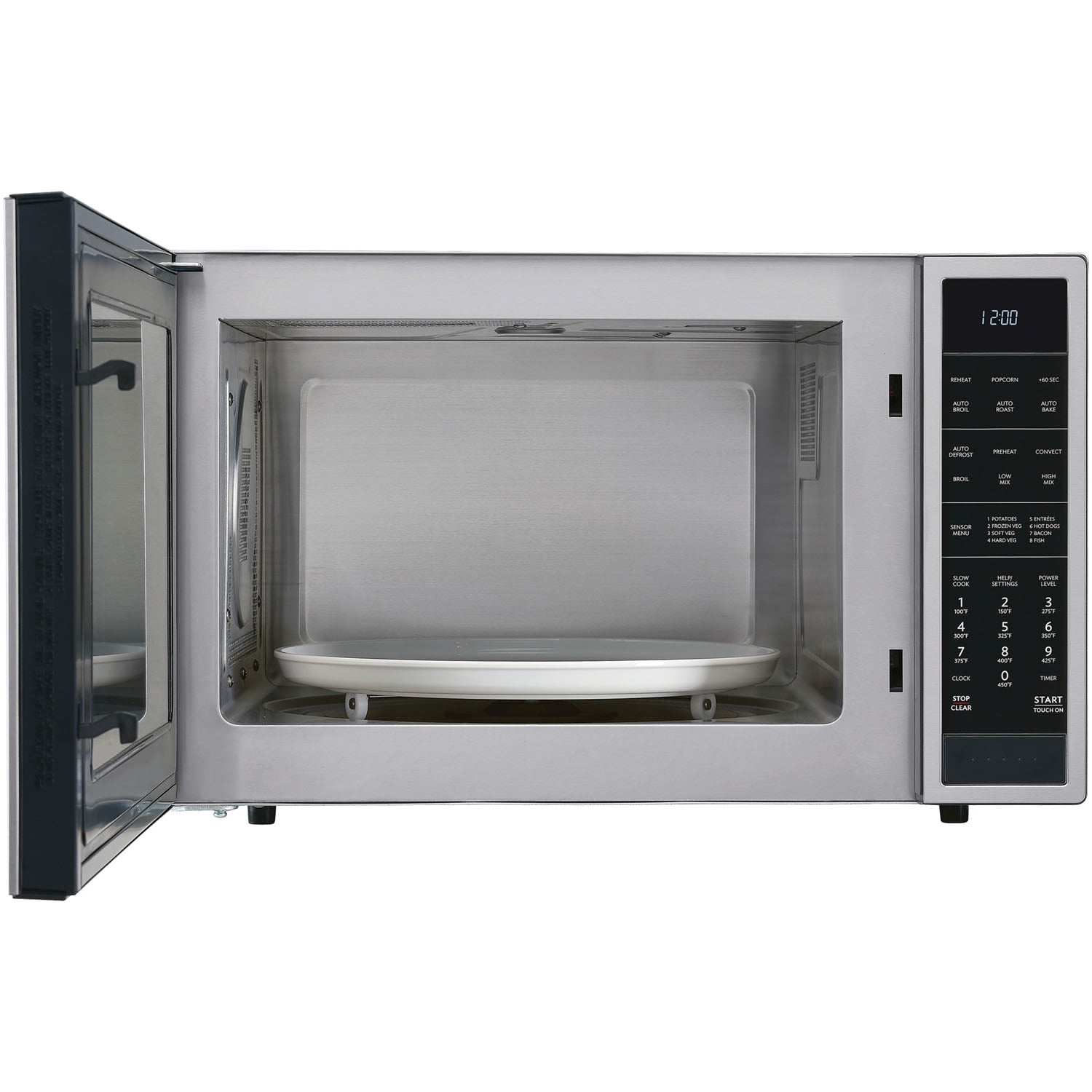 Stainless Steel Microwave Oven Dorm College Apartment 900w LED Countertop  Home