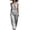 Gray, variant on Women's Summer Sleeveless Linen 2 Piece Set, Wrap Front Blouse Wide Leg Pants with Pockets, Loose Fitting Casual Beach Vacation Wear Outfits Sky Blue S