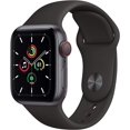 thumbnail image 2 of Refurbished Apple Watch SE (2020) 1st Gen 44mm (GPS Only, No Cellular) Space Gray w/ Wireless Earbuds, 2 of 4