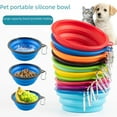 thumbnail image 1 of Cuenco plegable de silicona para mascotas, cuenco para perros y gatos, cuenco portátil para viajes al aire libre, cuenco para comida para perros de peluche pequeño, 1 of 5