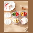 thumbnail image 6 of YIKA Tupperware Container Refrigerator Fresh-keeping Box Ginger And Garlic Storage Box Sealing Box Fruit Washing Basket Kitchen Storage Beige, 6 of 9