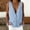 Light Blue, variant on Sleeveless Vest for Women Button Down Deep V Neck Cotton Everyday Comfy Tops Loose Fit Business Summer Solid Trendy Travel Waistcoats