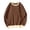 Brown Sweatshirts 1PC, variant on MEZZALL Women Sweatshirts Solid Color Long Sleeve Daily Home Outdoor Workout Crewneck Tops Basic Trendy Pullover