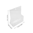 thumbnail image 2 of FRCOLOR Acrylic Brochure Holder Clear Countertop Literature Holder Flyers Display Stand Organizer For Pamphlets Magazines Booklet Menus, 2 of 8