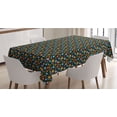 thumbnail image 1 of Garden Art Tablecloth, Colorful Floral Arrangement of Blossoming Petals Traditional Russian Pattern, Rectangle Satin Table Cover Accent for Dining Room and Kitchen, 52" X 70", Multicolor, by Ambesonne, 1 of 2