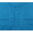 thumbnail image 6 of Atasi Men's Round Neck Kurta Cotton Roll-Over Sleeve Blue Shirt-XX-Large, 6 of 6