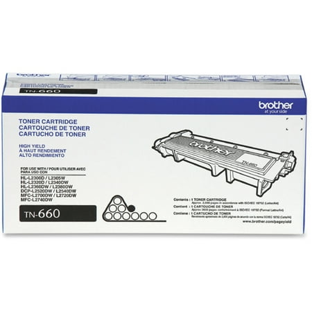 Brother Genuine TN660 High-Yield Toner Cartridge, Black