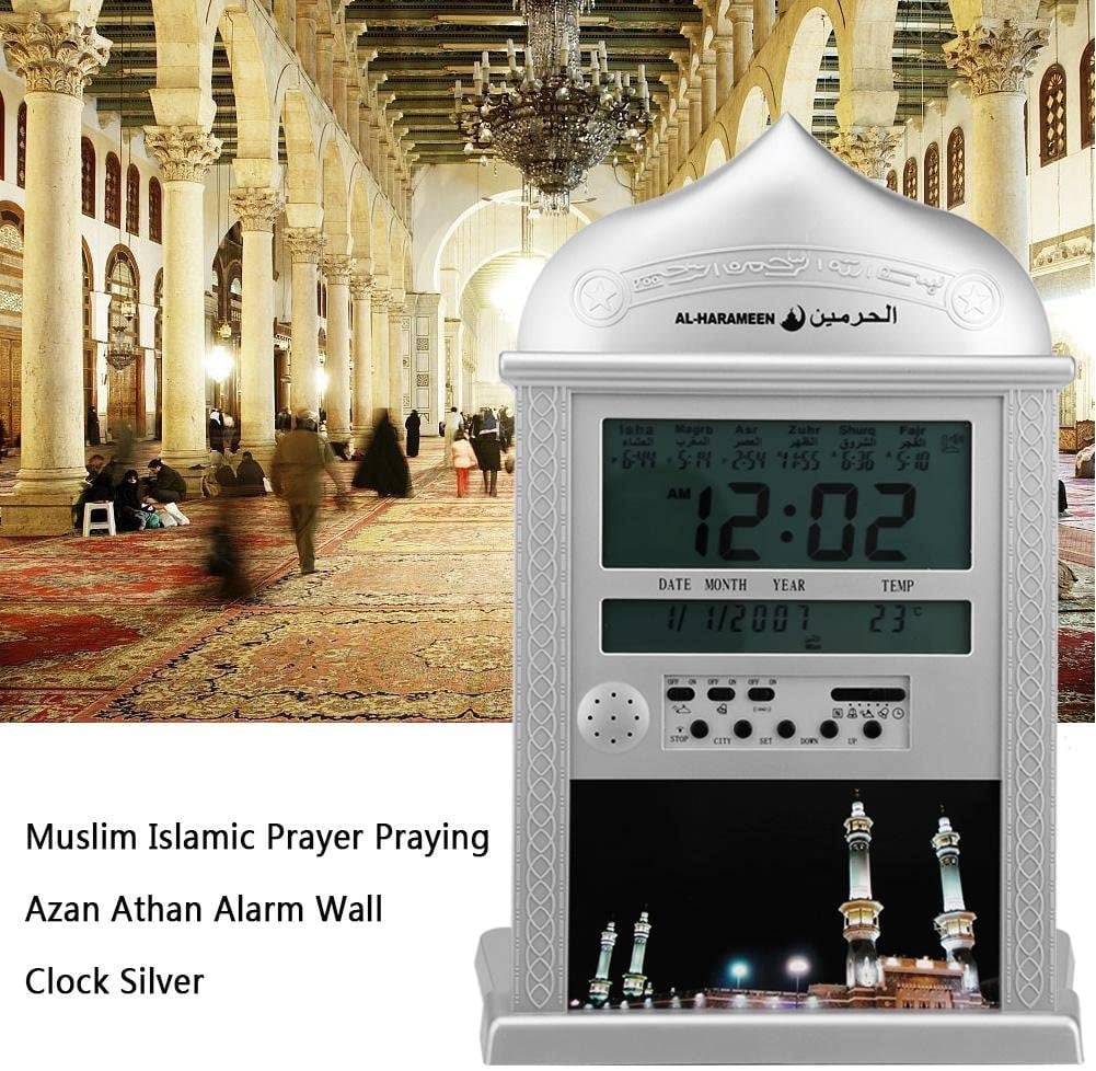 Home Décor Clocks Muslim Islamic Praying Clock Azan Athan Prayer Alarm