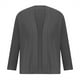 thumbnail image 3 of Cárdigan informal para mujer, cárdigan suave y holgado, suéter de punto, tops cortos, chaqueta de punto a rayas para mujer, 3 of 5
