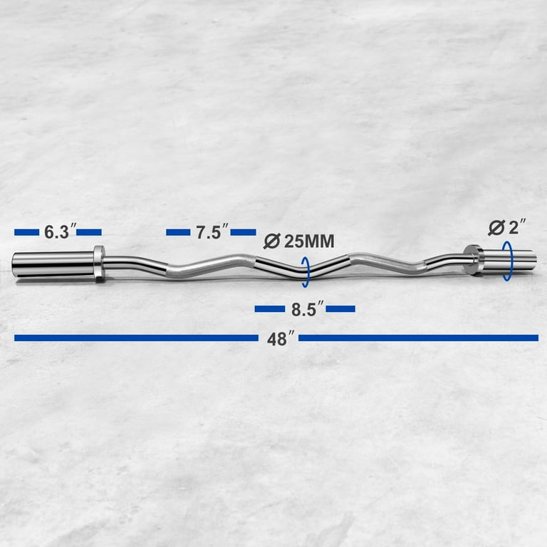 Ez bar curl discount weight