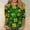 Green, variant on FDGIU Women's St. Patrick's Day Graphic Tee - Short Sleeve Crew Neck Comfort Fit Shamrock Print