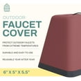 thumbnail image 2 of Home Intuition Plastic Faucet Cover, Red, 2 of 7