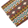 thumbnail image 5 of DouZhe Polyester Placemats Set of 4, Retro Southwestern Ethnic Tribal Brown Pattern Heat Resistant Place Mats for Dining Table, 12" x 18", 5 of 7