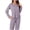 Purple, variant on Enjoytime Women's Pajama Sets Soft Comfy 2 Piece Sleepwear V-Neck Long Sleeve Button Down Shirts with Pants Pjs Set