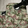 thumbnail image 3 of Ambesonne Camo Grommet Curtain, Pattern in Forest Colors, 50" x 84", Dark Green Army Green, 3 of 6