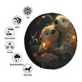 thumbnail image 4 of Honeii Adorable Otter Pair Hug Print Tire Covers, Waterproof Anti-UV Sun Snow Rain Tire Covers for Trailers, RV, Camper, SUV, Truck-16 inch, 4 of 6