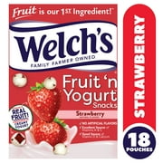 Welch's Strawberry Fruit 'n Yogurt Fruit Snacks 0.7oz Pouch - 18ct Box