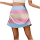 thumbnail image 3 of TaTaai Women's Casual Versatile Ombre Print A-Line Short Skirt Fashion Zipper Comfortable Mini Skirt Soft Lightweight Fabric for Spring Summer Daily and Party Wear Gift, 3 of 5