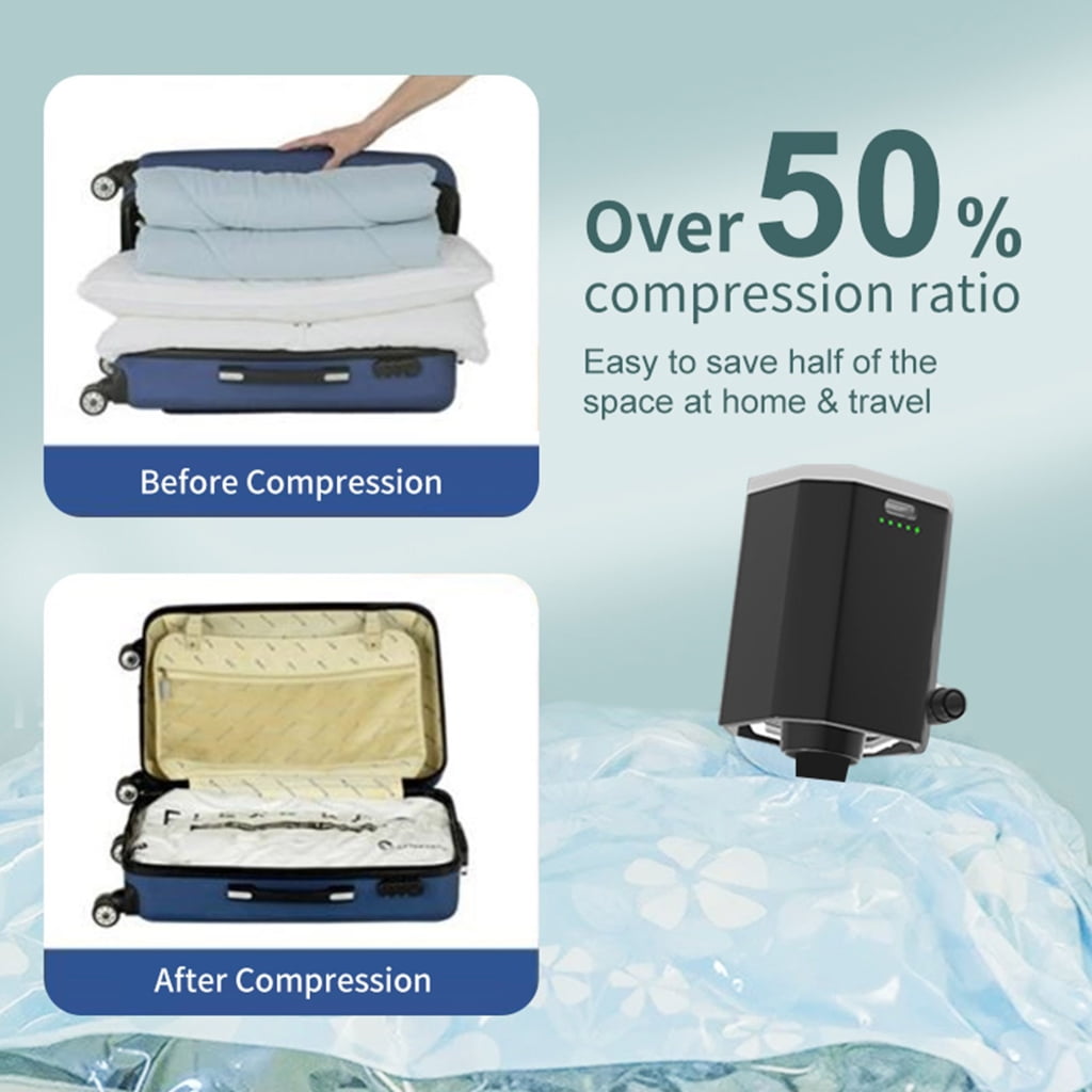 Electric Vacuum Pump Portable Cordless Air Pumps Travel Electric Pump with Light