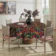 thumbnail image 3 of Mexico Round Tablecloth 60×60 Inch Round, Cinco De Mayo Fiesta Design Washable Table Cover for Party Picnic Dinner Decor, 3 of 6