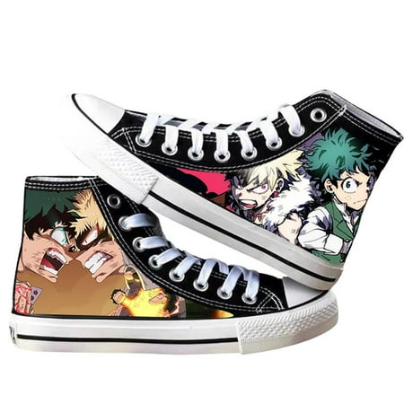 

Anime My Hero Academia Shoes Unisex Canvas Sneakers High Top Lace up Shoes